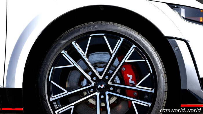 Certainly, you can swap out the Ioniq N brakes, but this can only be done with Hyundai’s $6,000 tool or a $2,000 locked workaround. | Carscoops